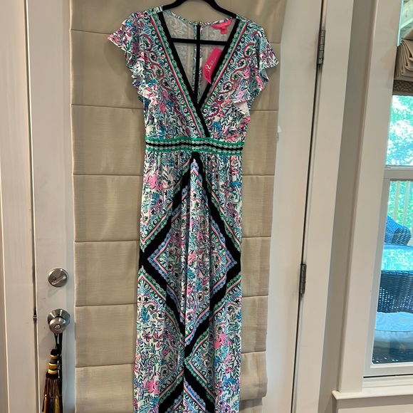 NWT. Lilly Pulitzer Roselle maxi dress. SIZE 8.